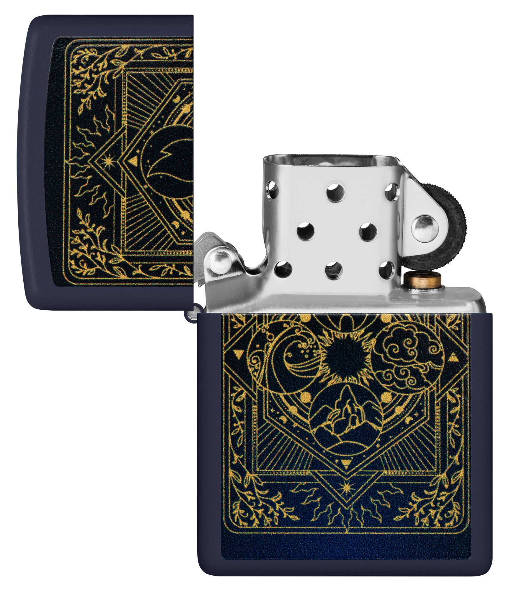 Zippo Elements Design Navy Matte Windproof Lighter – Zippo USA