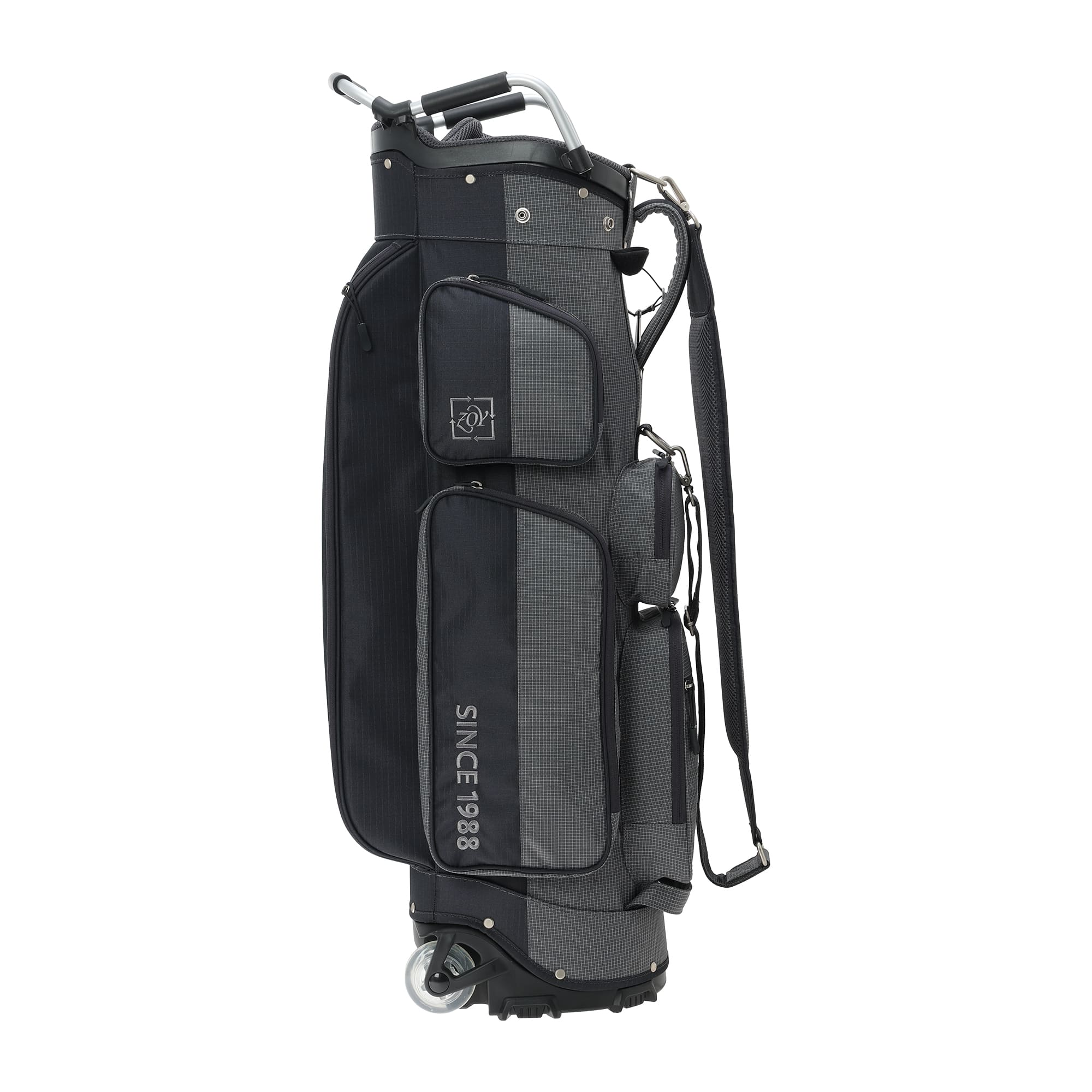 UNISEX R-PET キャスター式キャディバッグ インディゴ