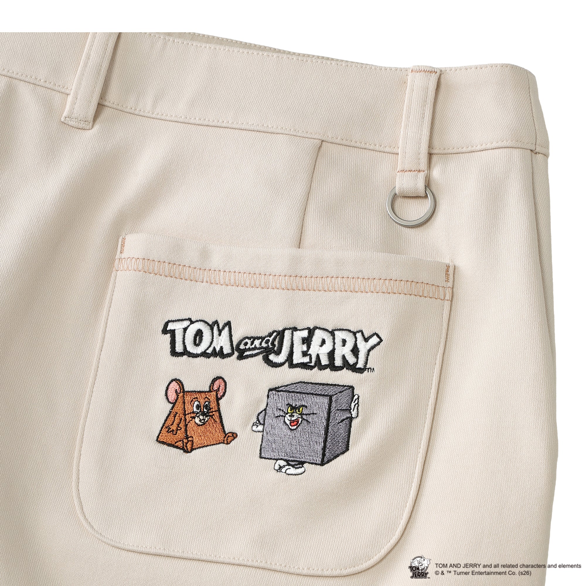 ZOY / TOM and JERRY / WOMEN コンパクトミニ裏毛 スカート グレー