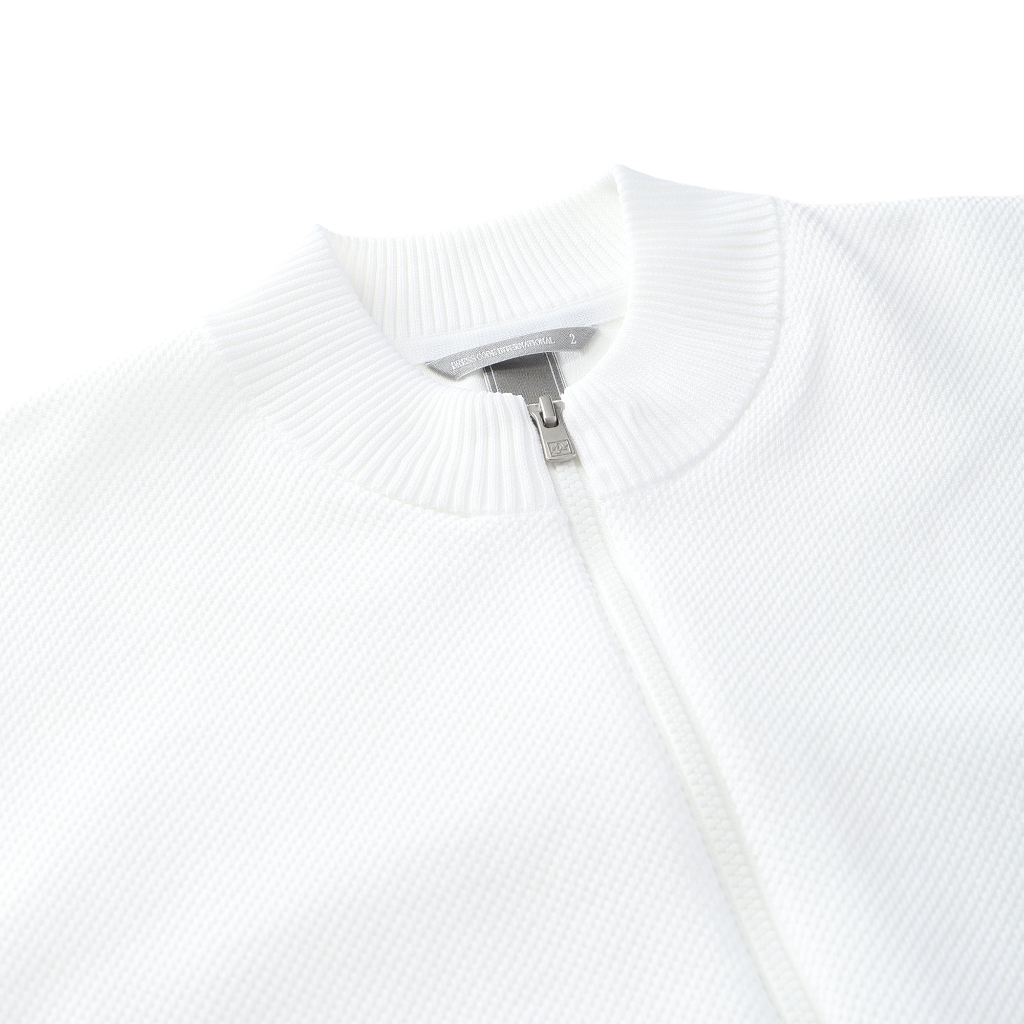 MEN ポリエステルストレッチニット ブルゾン エッグプラント