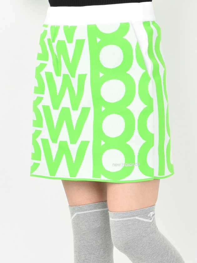 ニューバランスゴルフ リピートロゴジャカードニットスカート 012
