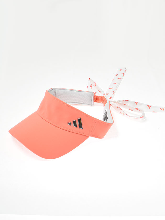 アディダスゴルフ 2WAYモノグラム リボンバイザー MGR65（コーラル