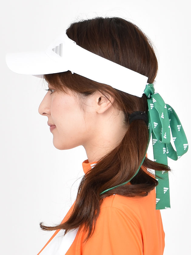 アディダスゴルフ 2WAYモノグラム リボンバイザー MGR65（コーラル