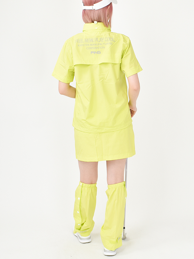 ピン レインスカートセット(レッグカバー付) 3988200（イエロー