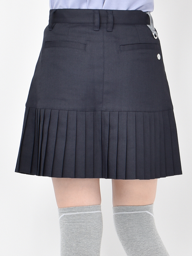 ブリーフィングゴルフ ラミープリーツスカート BRG231W54（ネイビー