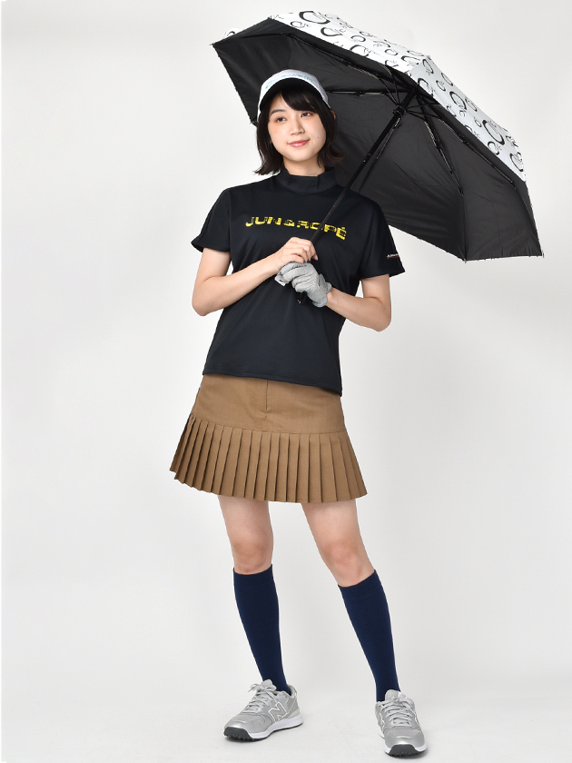 ブリーフィングゴルフ ラミープリーツスカート BRG231W54（ネイビー