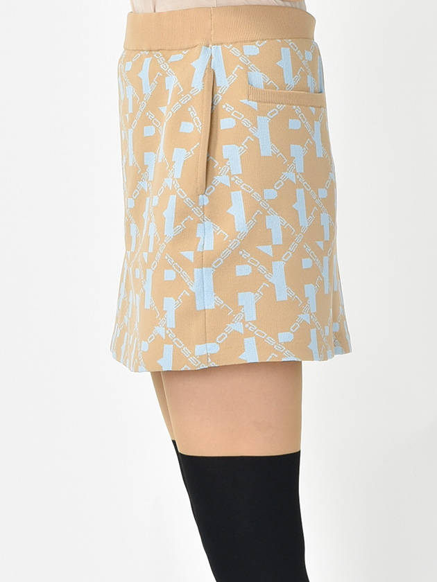 ロサーセン モノグラムジャカートエコニットスカート 045-79942