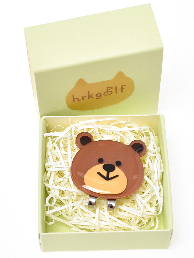 hrkgolf(綾田紘子プロ手作りマーカー) ゴルフマーカー・クマさん