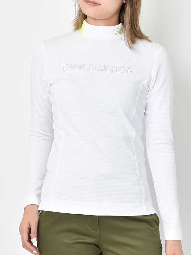 ニューバランスゴルフ ボーダーキルトモックネックカットソー 012