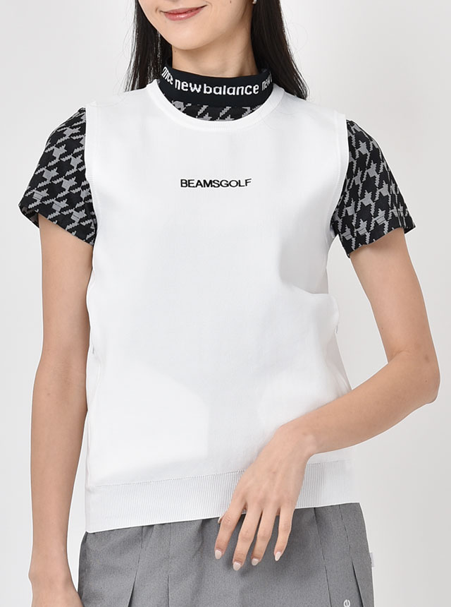 ビームスゴルフ クルーネック ニットベスト 83-05-0003-647