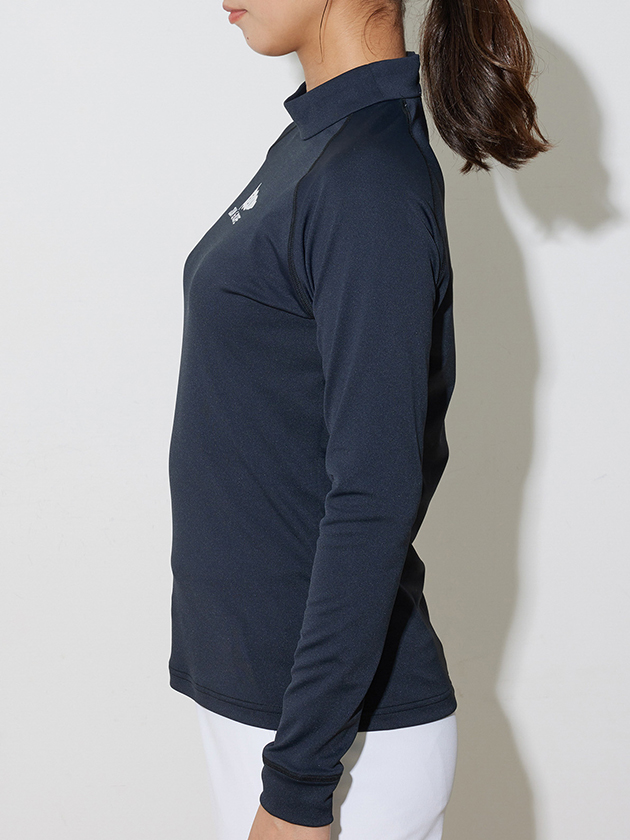 ジュン&ロペ フラッグプリント長袖モックプルオーバー ERM54000