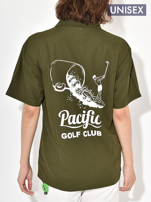 パシフィックゴルフクラブ 【ユニセックス】 ウェーブポロシャツ