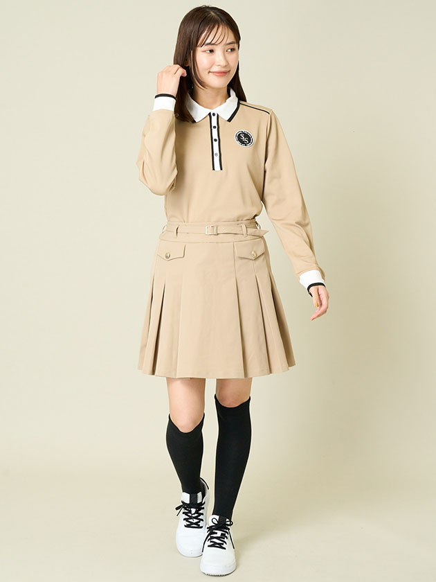 ソルソレイユ ベルト付プリーツキュロットスカート KKLTA05119