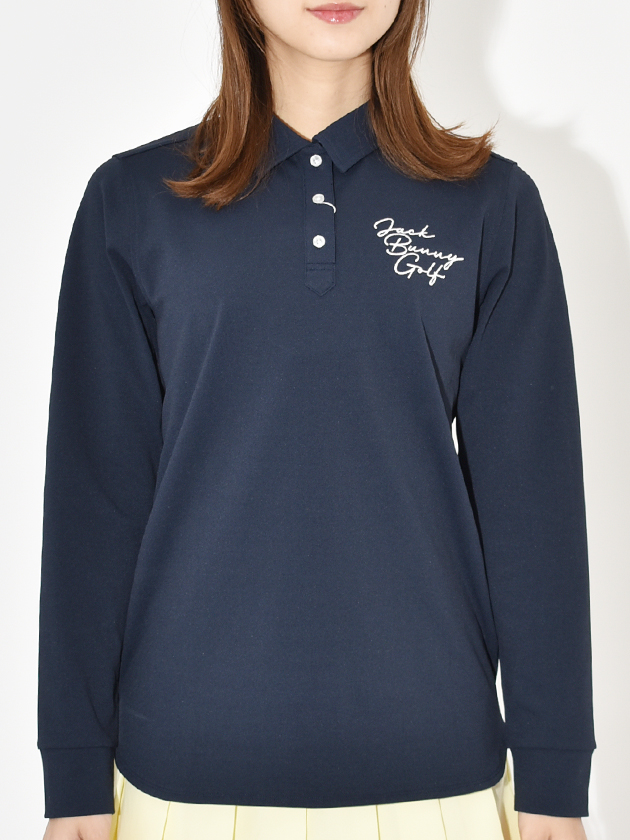 ジャックバニー ストレッチカノコポロシャツ(長袖) 263-5161110