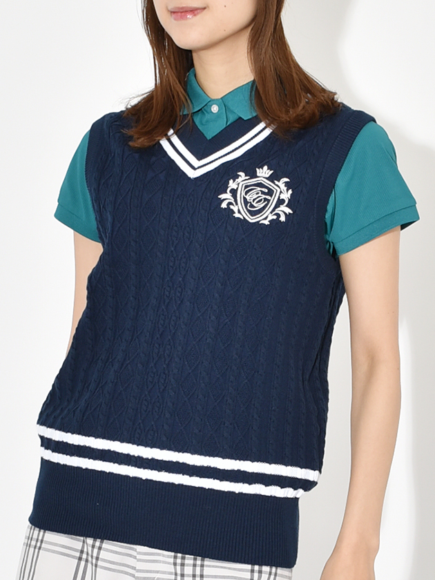 キャロウェイ Vネックニットベスト C25119200 | レディースゴルフ