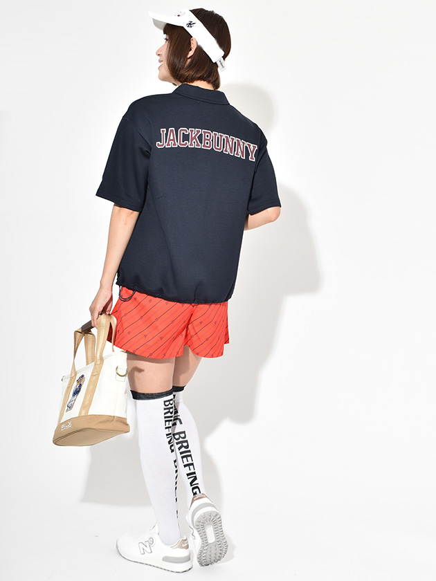 ジャックバニー 25年秋冬新作 T/Rダンボール 五分袖ポロシャツ 263