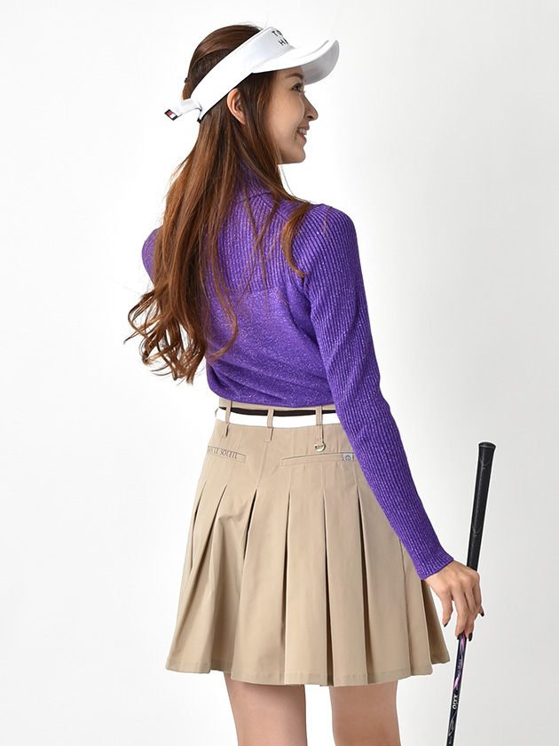 ソルソレイユ プリーツキュロットスカート KKLTV05119（ブラック