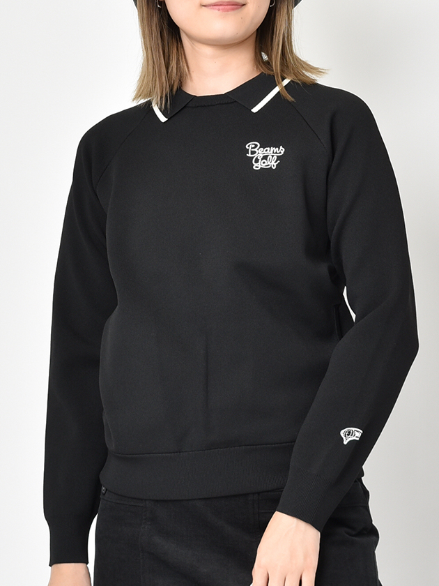 ビームスゴルフ 襟付きニットプルオーバー 83-15-0011-647