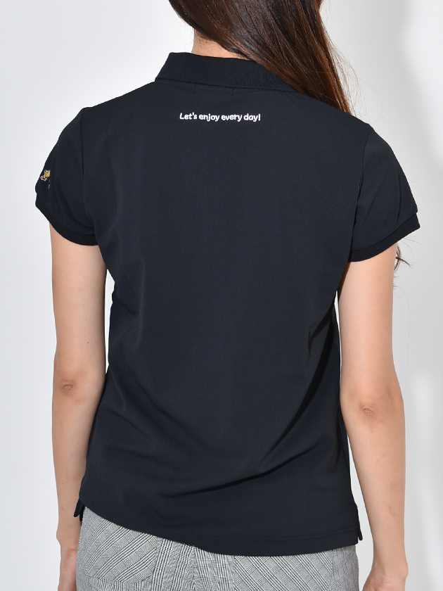 スヌーピーゴルフ 半袖ポロシャツ 642-4960500（ブラック