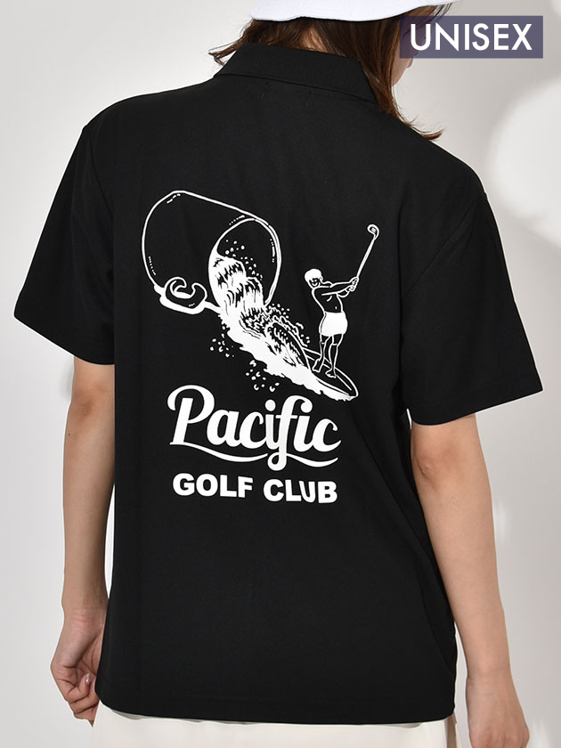 パシフィックゴルフクラブ 【ユニセックス】ウェーブポロシャツ