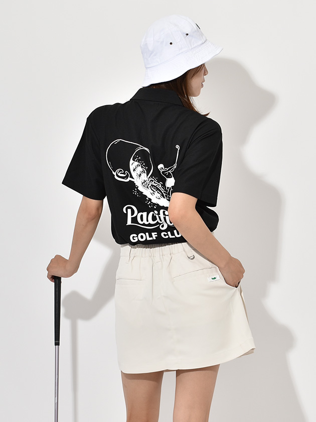 パシフィックゴルフクラブ 【ユニセックス】ウェーブポロシャツ