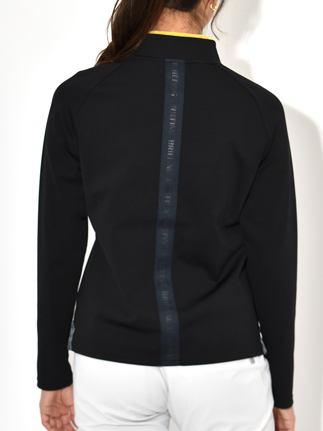 ブリーフィングゴルフ バックロゴラインハーフジップシャツ BRG243W23