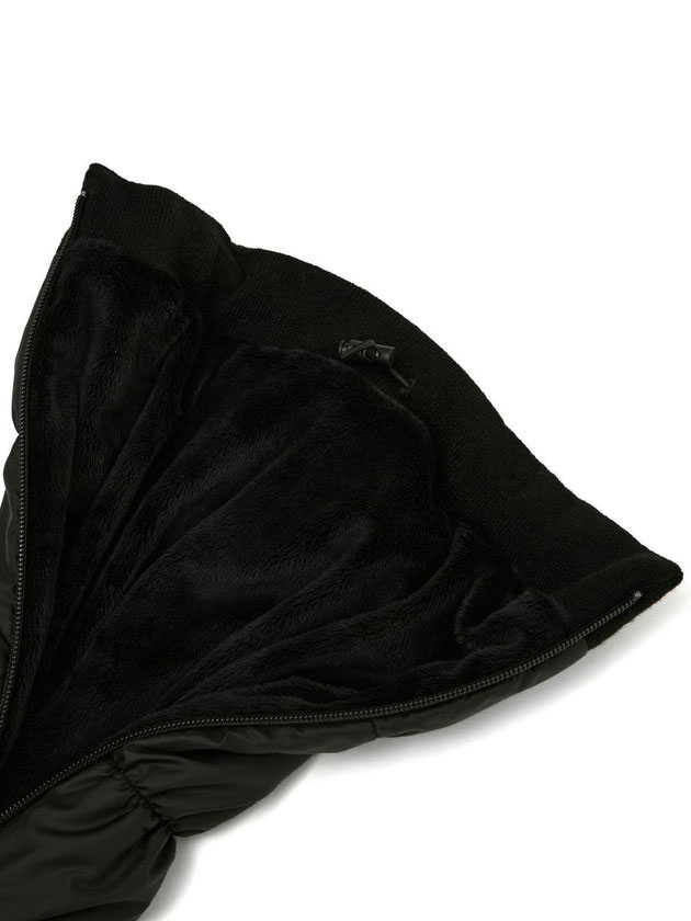 ジュン&ロペ 中わたレッグウォーマー/撥水・防風 ERR65010（ブラック