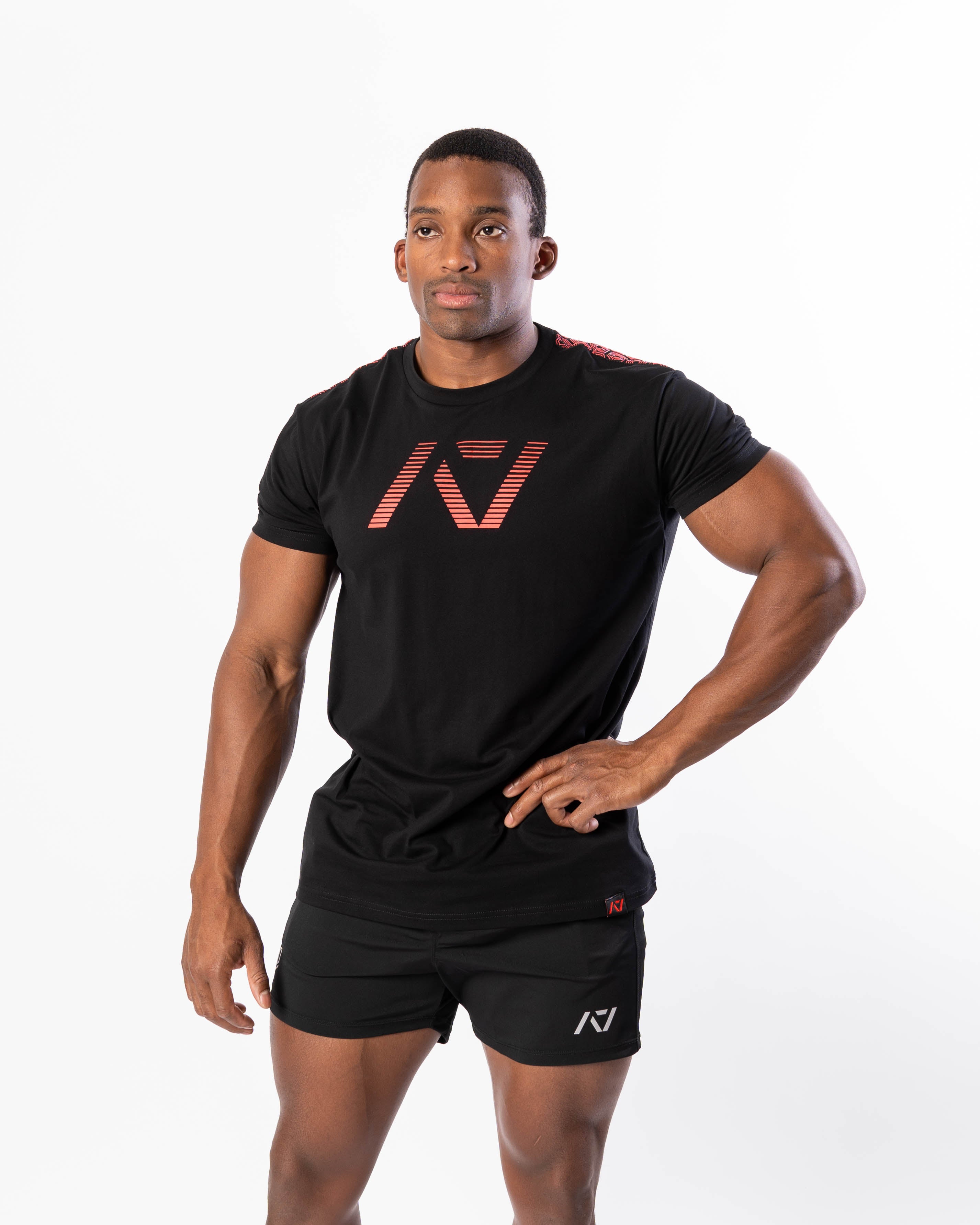 Kinetic True-Fit Men's Bar Grip Shirt - Red Dawn - A7