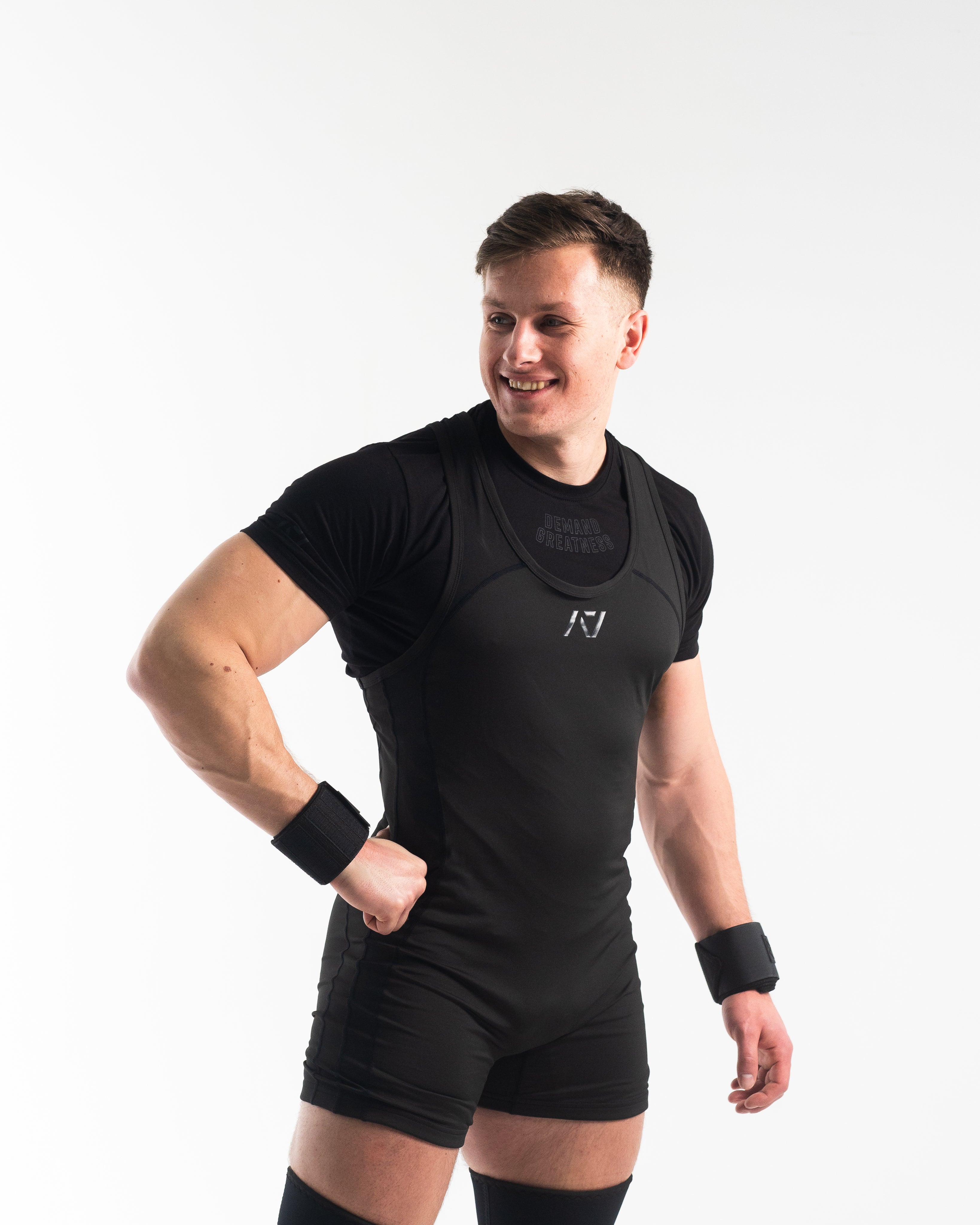 Black Weightlifting Singlet - Luno Men's Singlet Stealth – A7