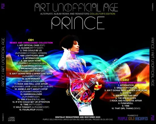 PRINCE / ART UNOFFICIAL AGE - ALTERNATE & REMIX (2CD) – Acme Hot Disc