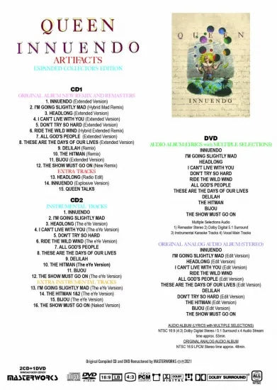 QUEEN - INNUENDO:ARTIFACTS=EXPANDED COLLECTOR'S EDITION=[2CD+1DVD