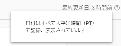Google Search Console 上の 1 日は、日本時間ではないですよ