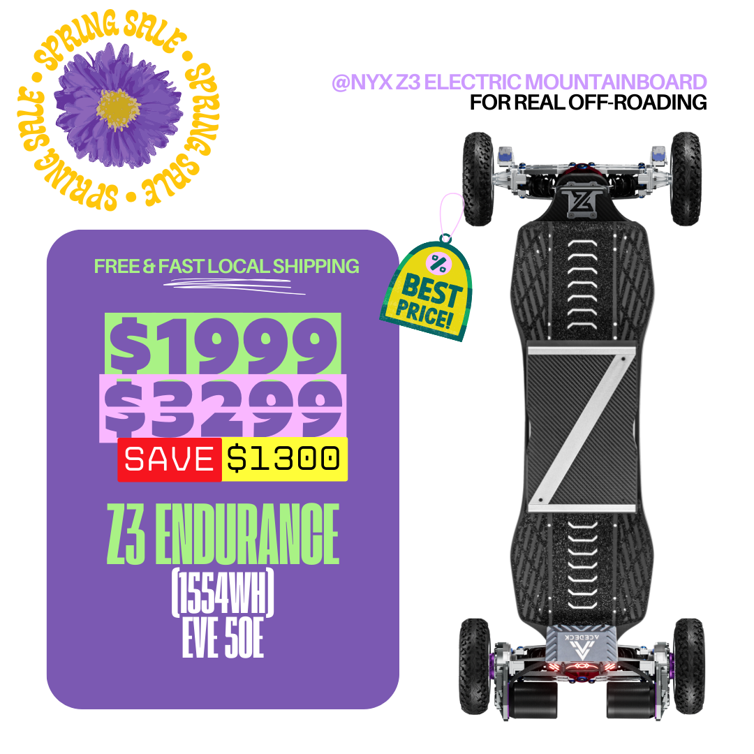 Acedeck® Nyx Z3 Off-road Electric Skateboard 2.0-Best off-road electri