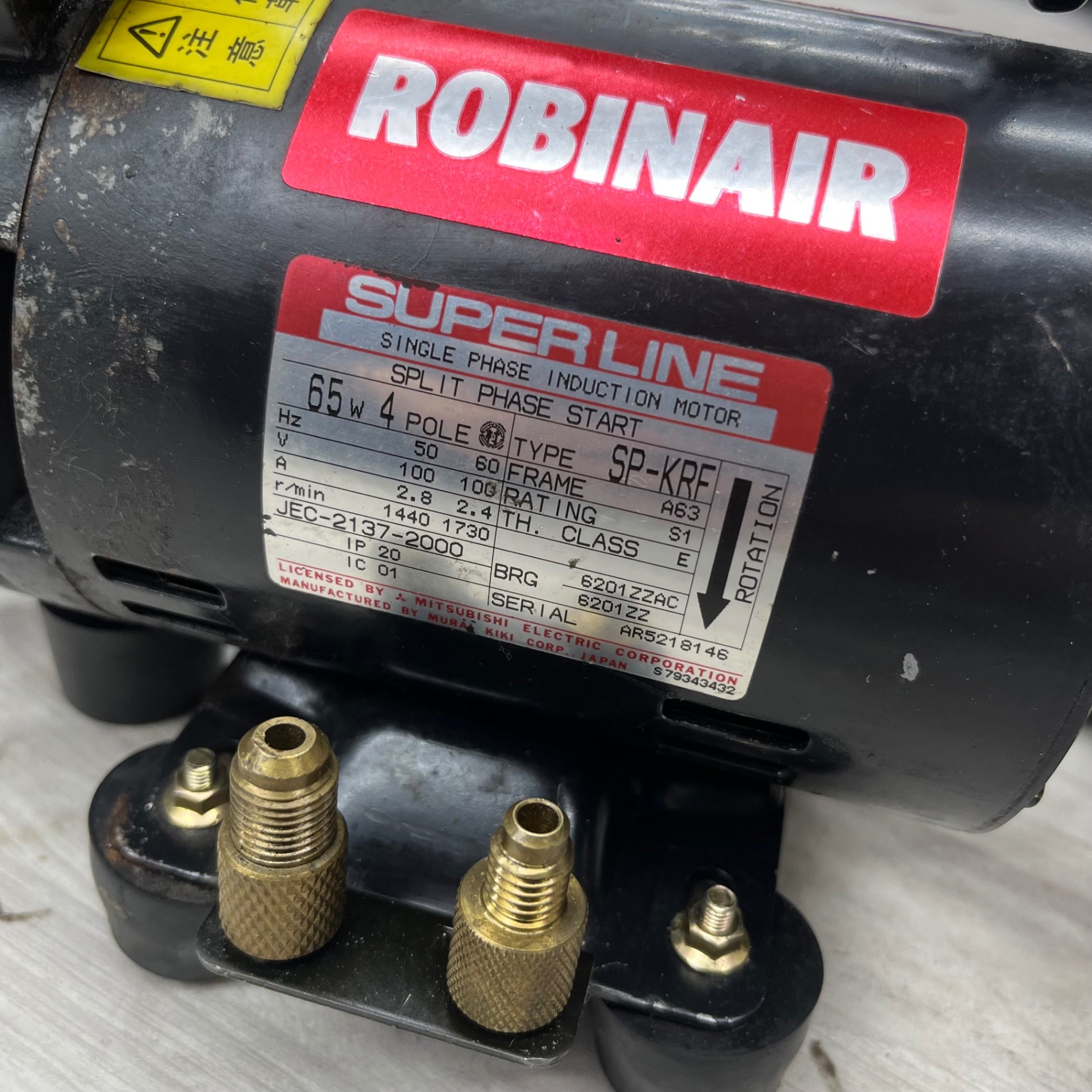 〇ロビネア(ROBINAIR) 真空ポンプ 15010【越谷店】 – アクトツール