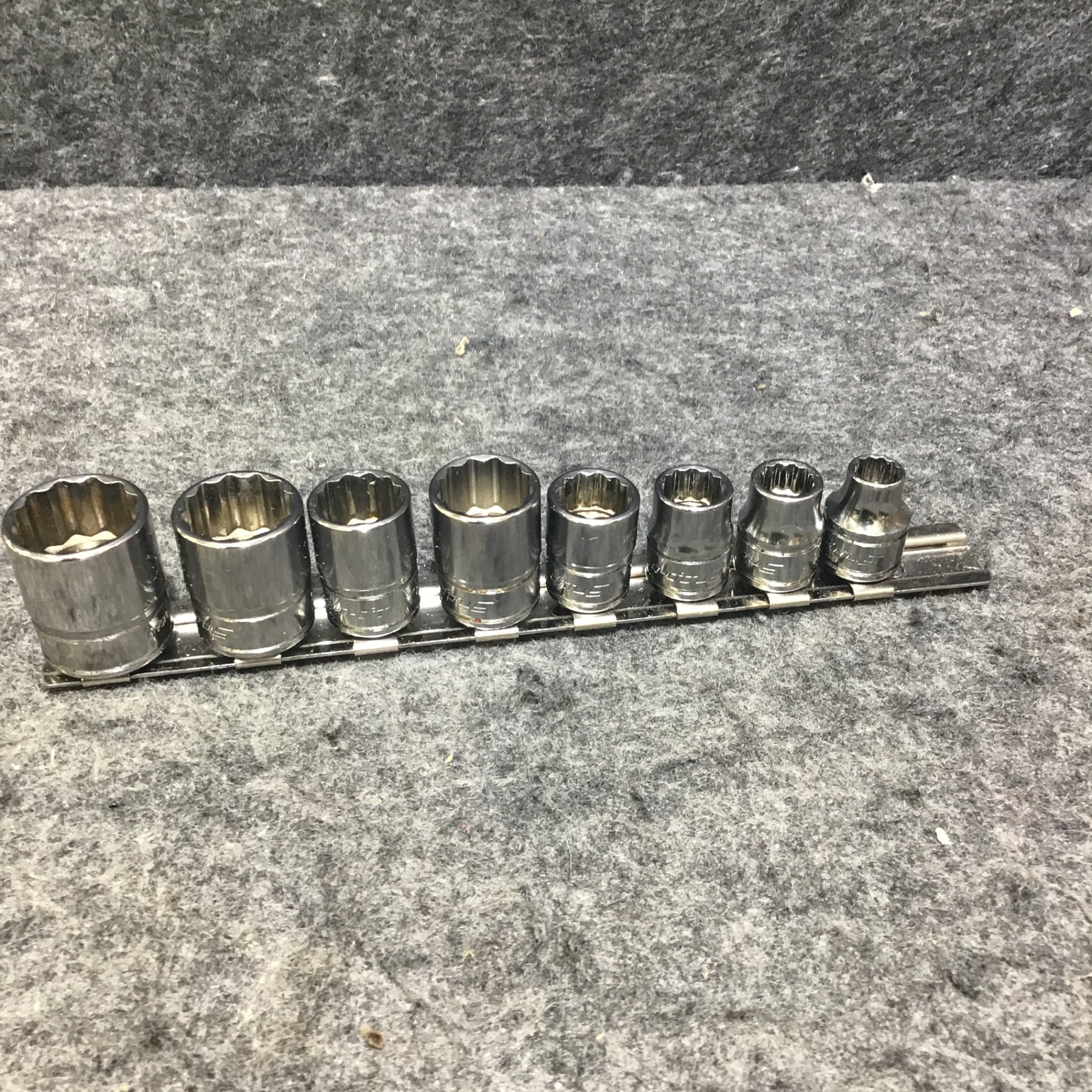 スナップオン(Snap-on) 12角 シャローソケット 8個セット インチサイズ