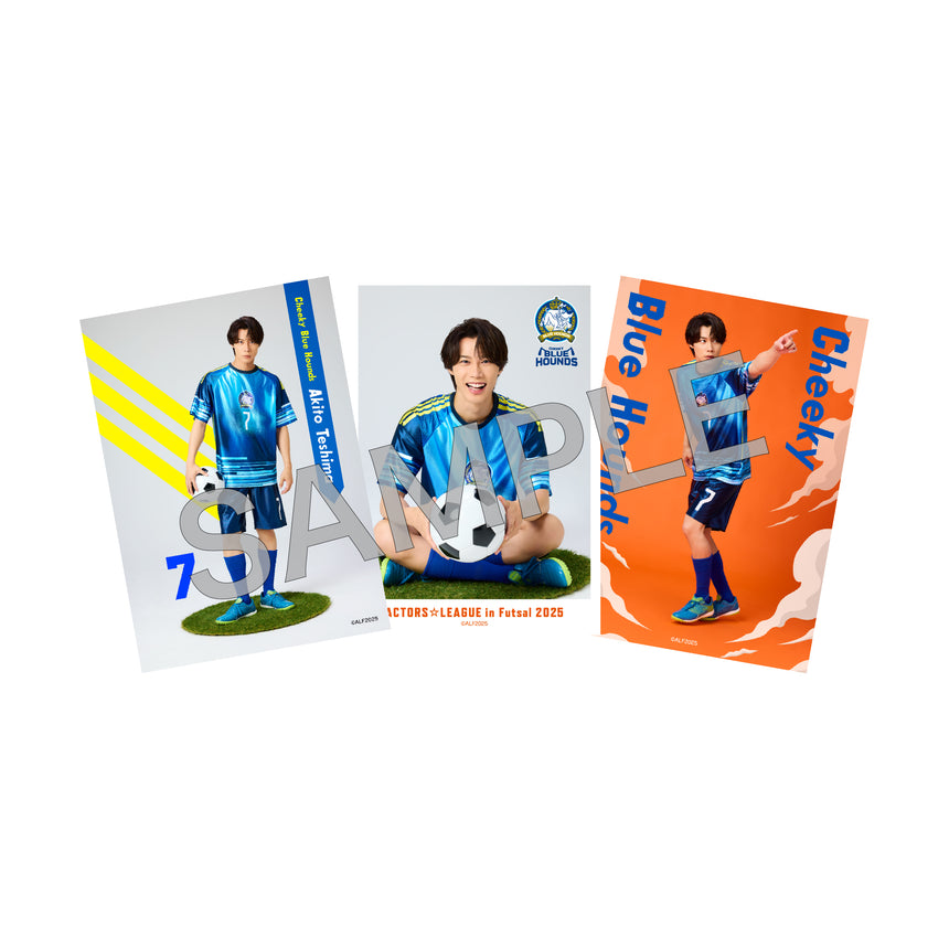 ACTORS☆LEAGUE in Futsal 2025』ブロマイド3枚セット Cheeky Blue