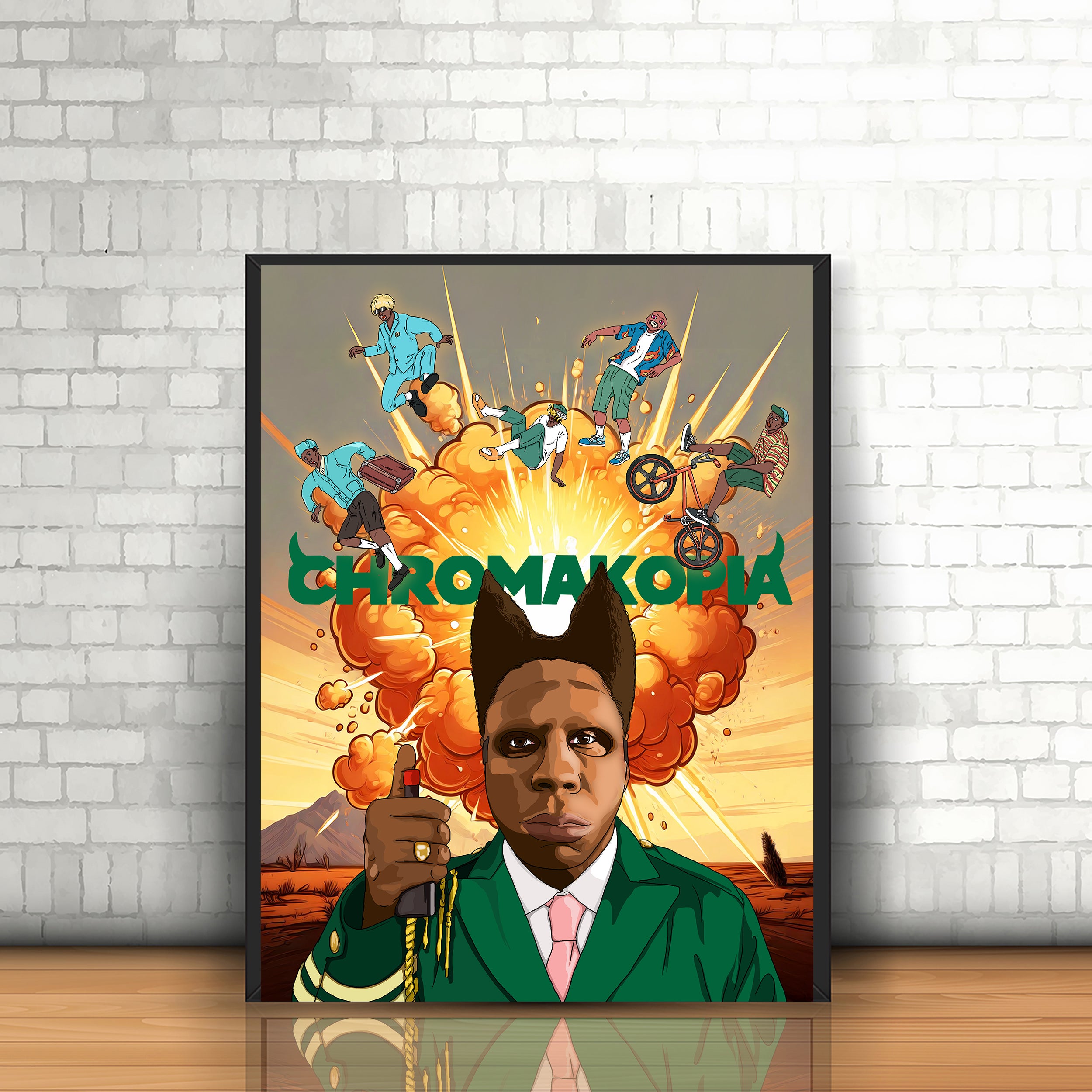 Tyler the Creator Poster Chromakopia, Hip Hop Rap Print Decor Wall