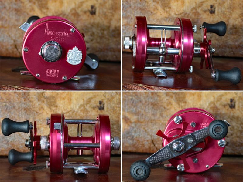 ABU Ambassadeurアブ アンバサダー 5501Cクラシックレッド☆左ハンドル