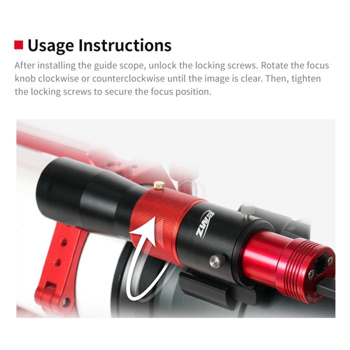 ZWO 30mm f/5 Mini Guide Scope for ASI Cameras #30F5