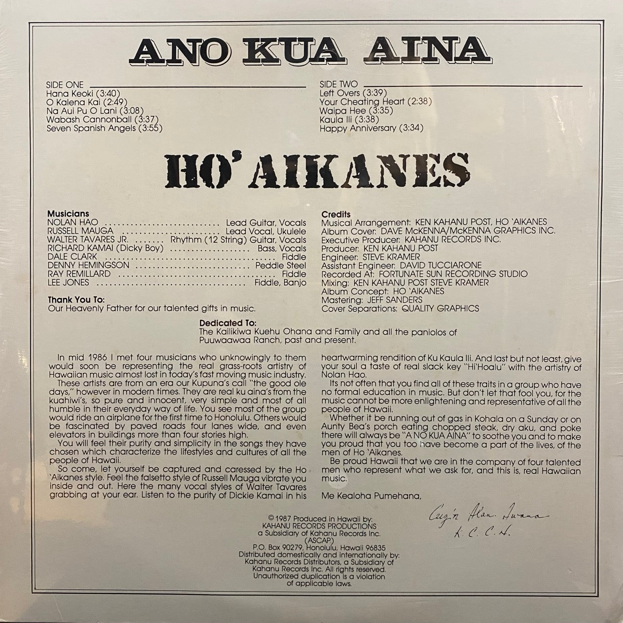 Hawaiian / Local / Hawaii – AGS Honolulu