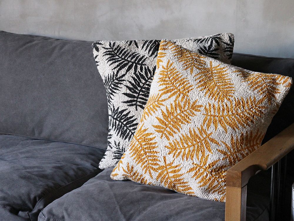 ロールタフテッド クッションカバー 2117 リーフ | 家具・インテリア a