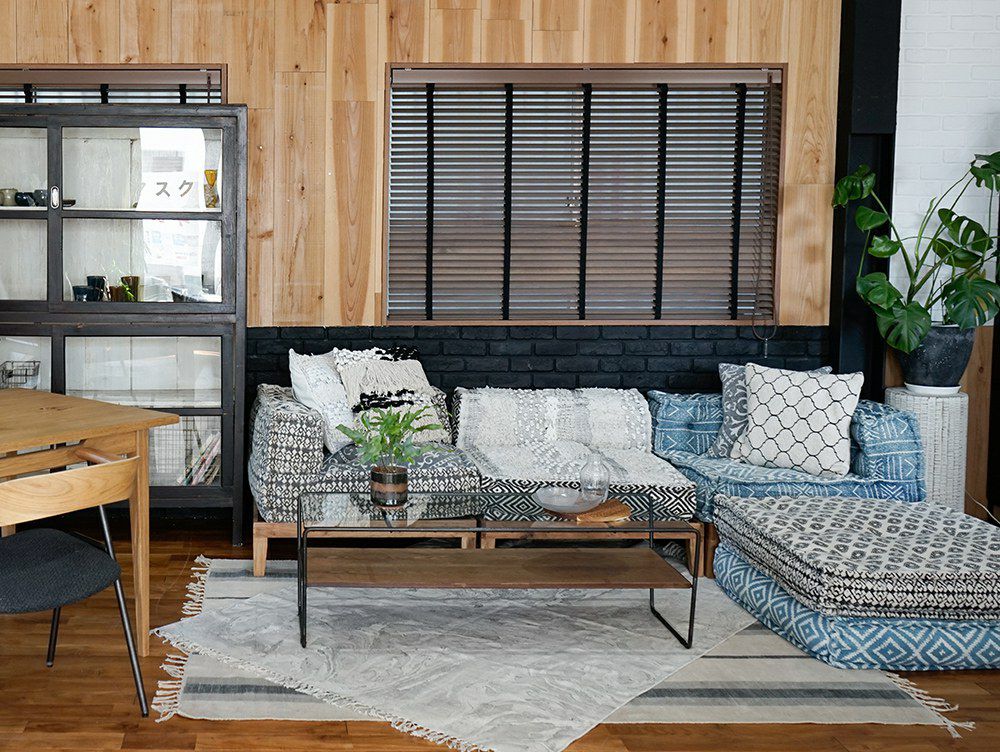 クーポン対象】ブロック マルチ ソファ センター マック ホワイト - a