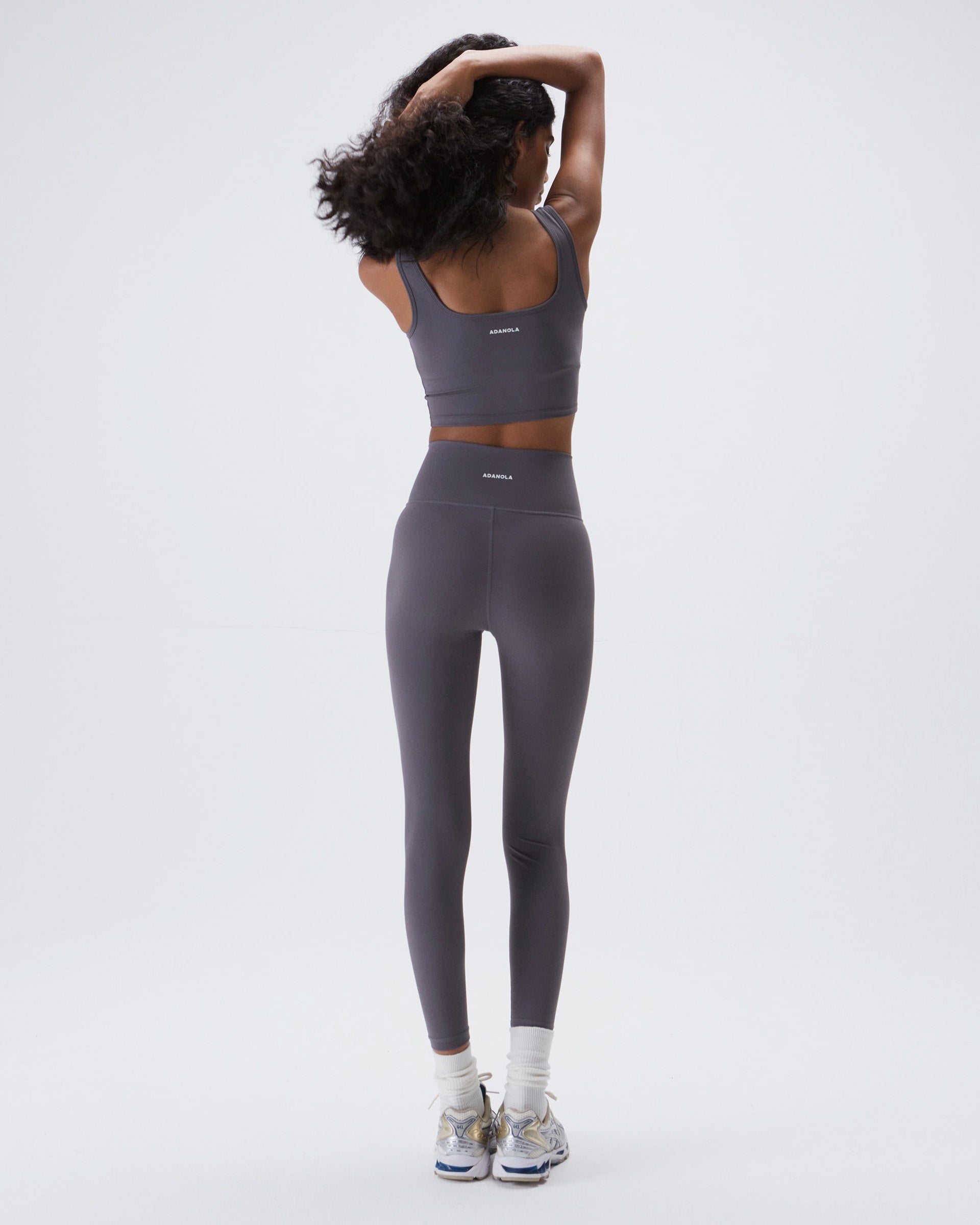Ultimate V Waist Dark Grey High Waisted Leggings | Adanola – Adanola