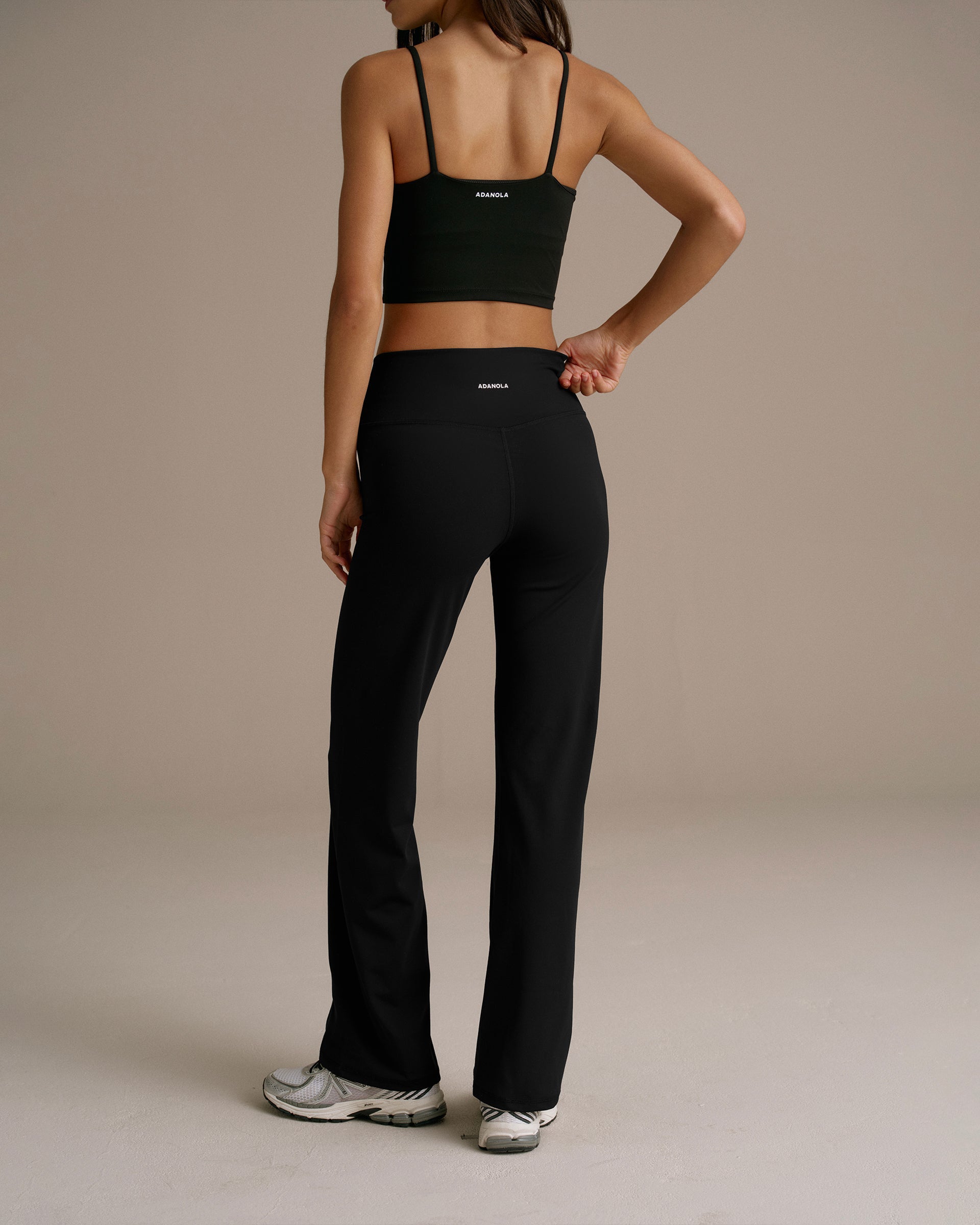 Women's Black Ultimate Wrap Over Yoga Pant | Adanola – Adanola