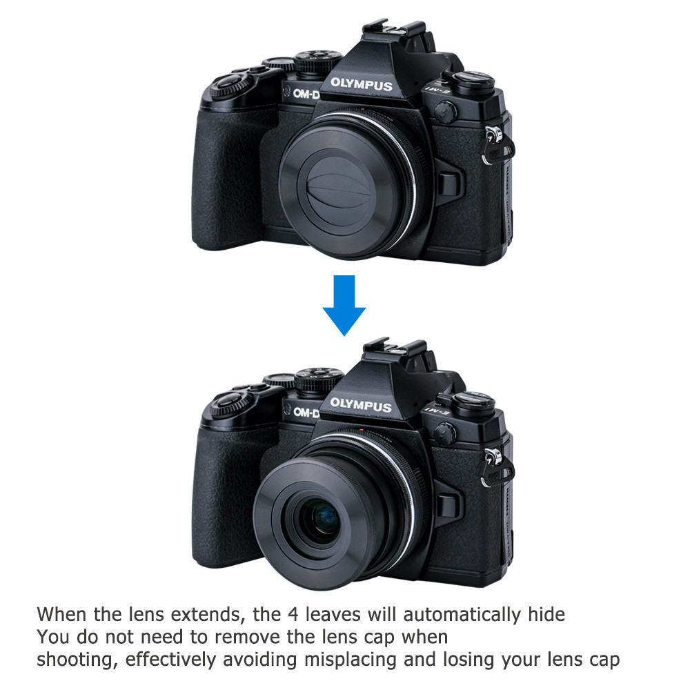 オートレンズキャップオリンパスOM-D EM10 E-M10マークiv iii ii E