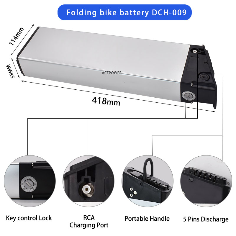 電動自転車用交換用バッテリー,mate x Bike用,折りたたみ式,3a急速充電