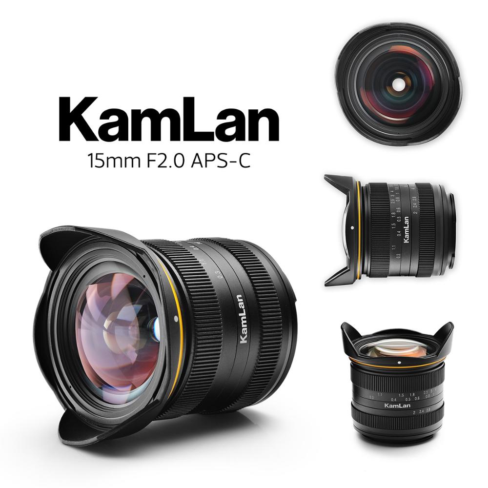 Kamlan 15mm f2.0 Manual focus Wide angle APS-C Mirrorless camera