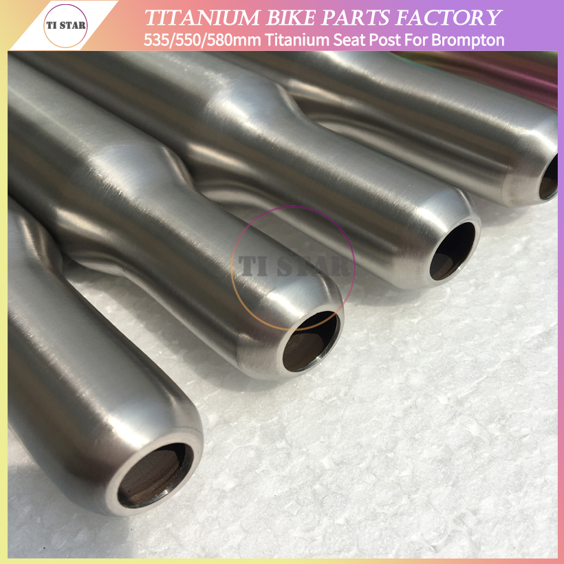 ブロンプトンバイク用超軽量チタンシートポスト、折りたたみ自転車