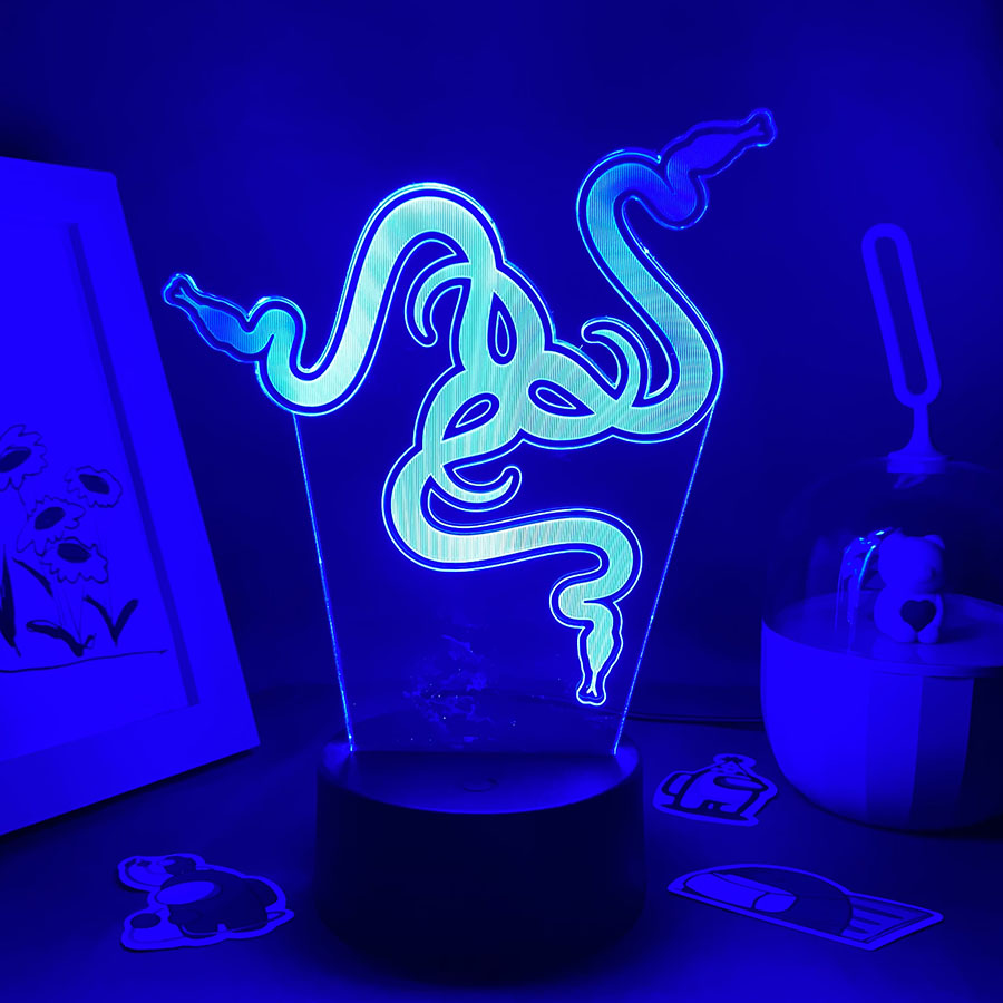 ホットゲーム Razer ロゴ 3D Led ネオンナイトライト誕生日のおもちゃ
