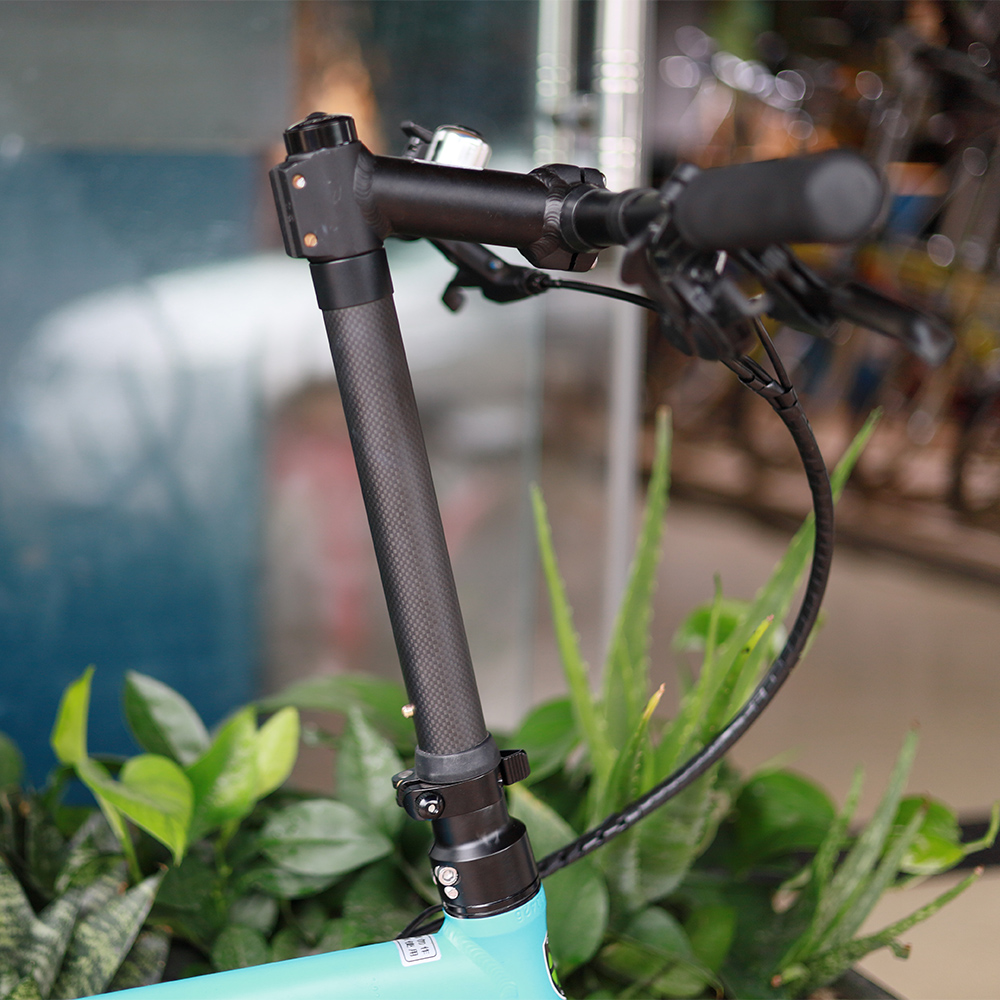 SILVEROCK-折りたたみ自転車カーボンステムバイクヘッドチューブ 28.6